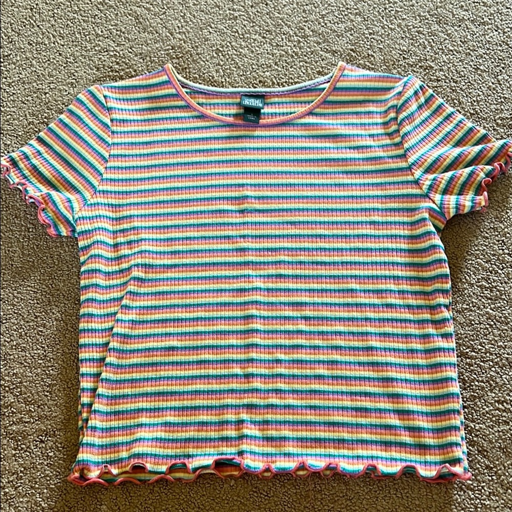 art class Multicolor Striped Short Sleeve Tee